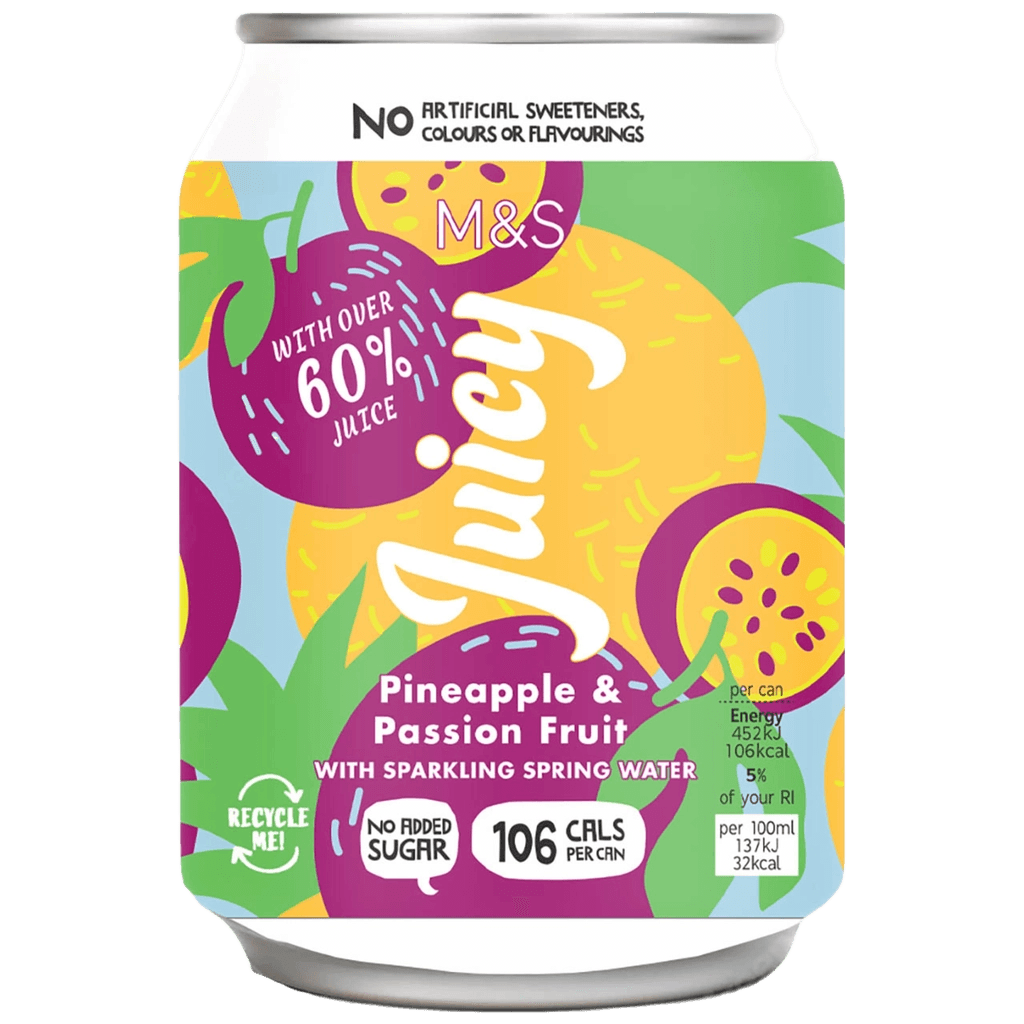 M&S Pineapple And Passionfruit Sparkling Drink