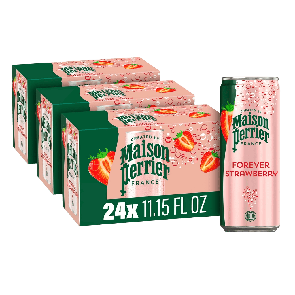 Maison Perrier France Forever Strawberry Flavored Sparkling Water