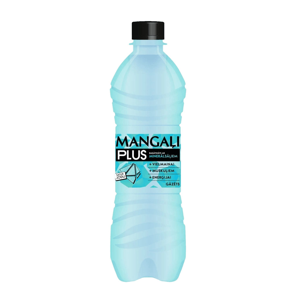 Mangali Plus Mineralizēts Ūdens Gāzēts plastic bottle