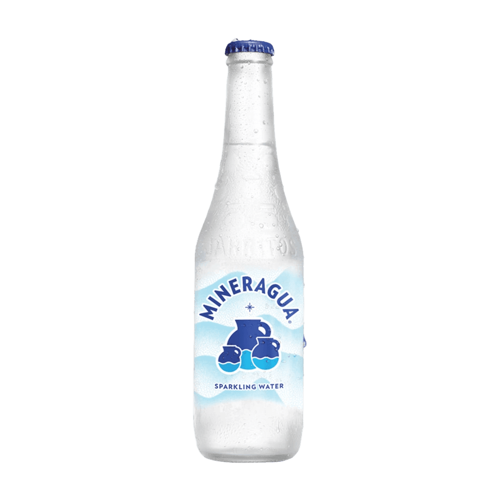 Mineragua Sparkling Water glass bottle
