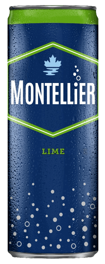 Montellier Lime Flavour Carbonated Natural Spring Water