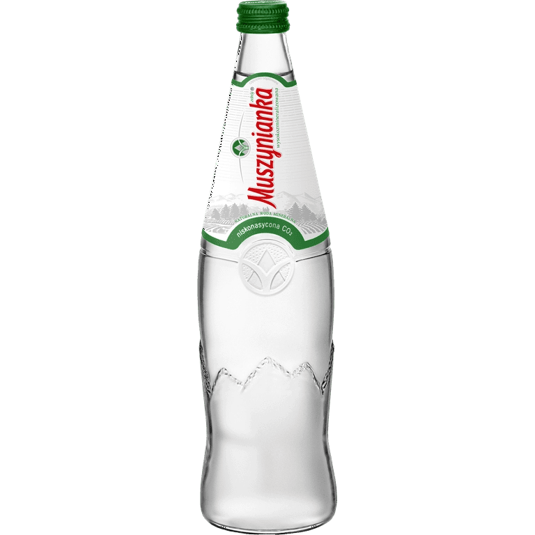 Muszynianka Natural Mineral Water Lightly Carbonated glass bottle