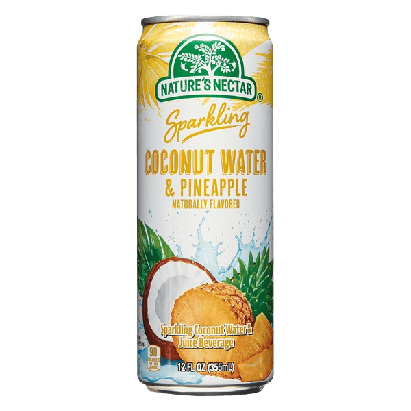 Nature's Nectar Sparkling Coconut Water & Pineapple