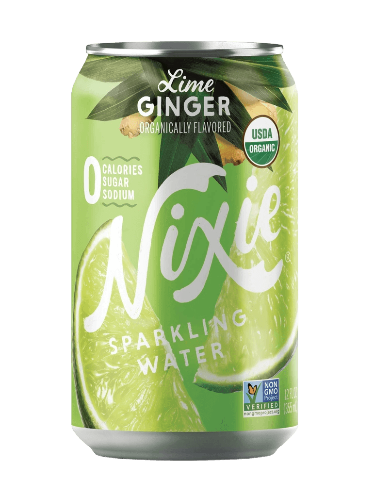Nixie Sparkling Water Lime Ginger Organically Flavored Sparkling Water