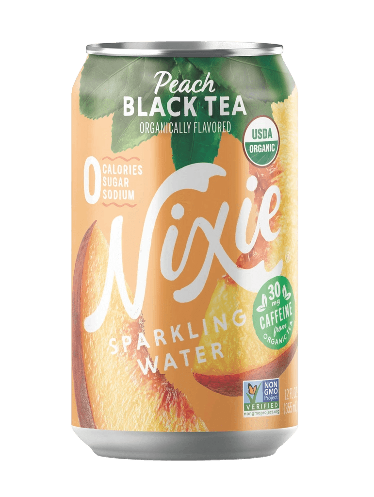 Nixie Sparkling Water Peach Black Tea Organically Flavored Sparkling Water