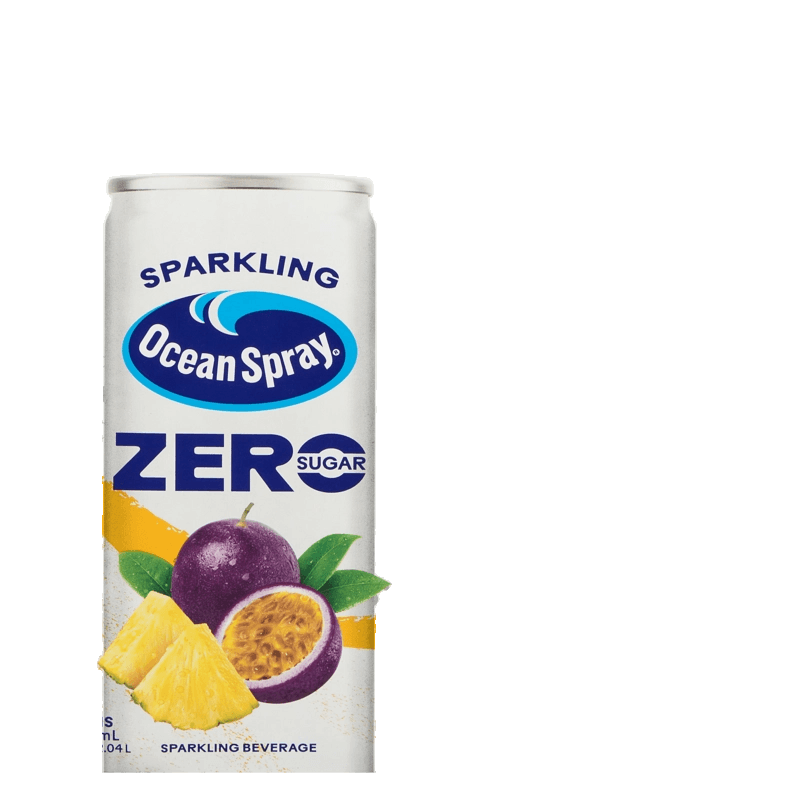 Ocean Spray Sparkling Pineapple Passion Fruit Zero Sugar