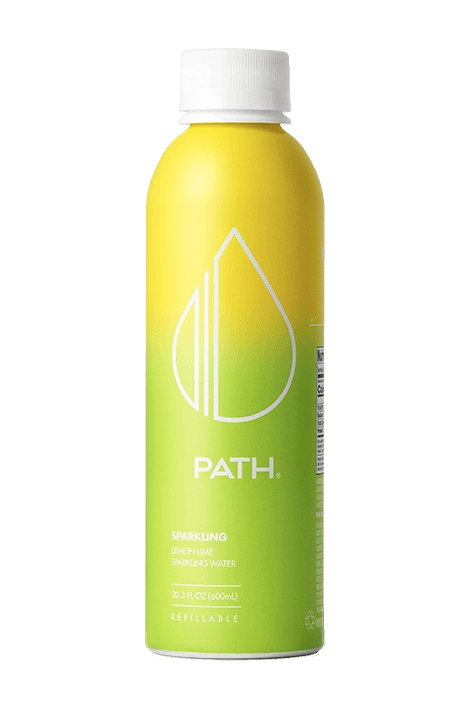 Path Sparkling Lemon-Lime Sparkling Water aluminum bottle