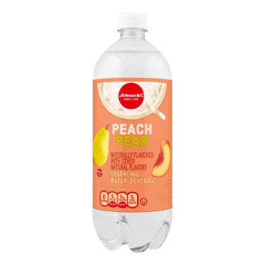 Peach pear unsweetened flavored sparkling water, peach pear