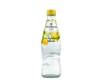 Pedras Limão Flavored Sparkling Water glass bottle