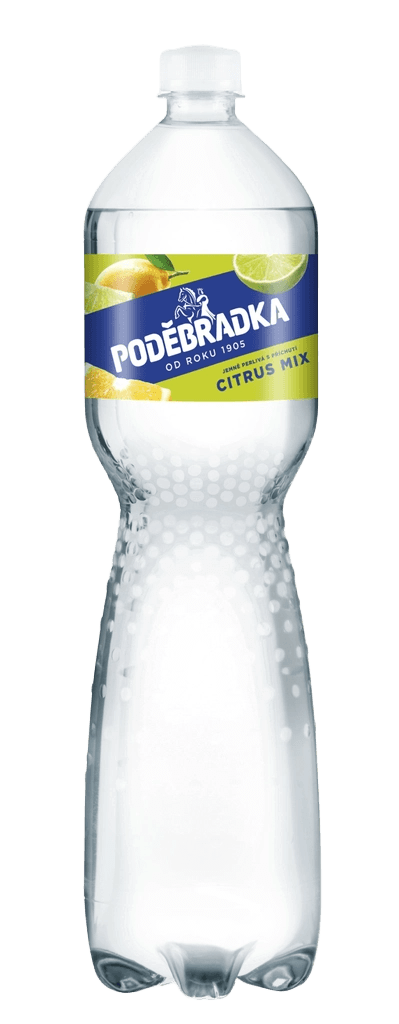 Poděbradka jemně perlivá s příchutí Citrus Mix