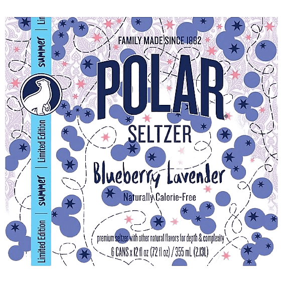 Polar Blueberry Lavender seltzer