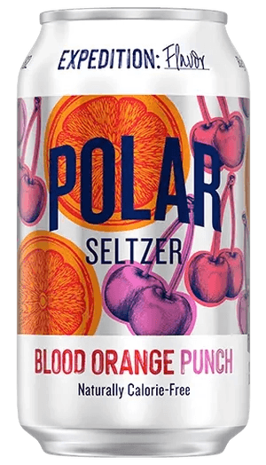 Polar Seltzer Blood Orange Punch can