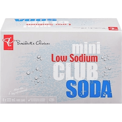 Presidents Choice Mini Club Soda