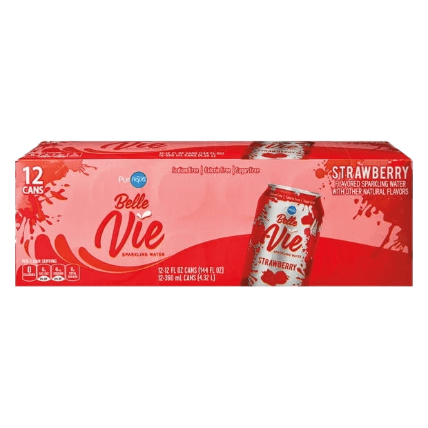 PurAqua Belle Vie Sparkling Water Strawberry