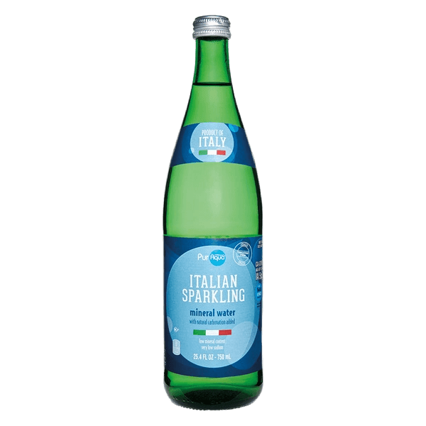 Pur Aqua Italian Sparkling Mineral Water plastic bottle