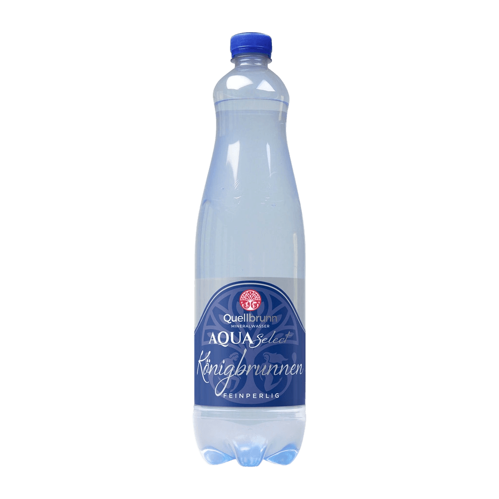 Quellbrunn Aqua Select Königbrunner Feinperlig Sparkling Mineral Water plastic bottle