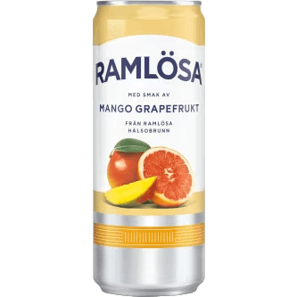 Ramlösa Mango Grapefrukt Sparkling Water plastic bottle