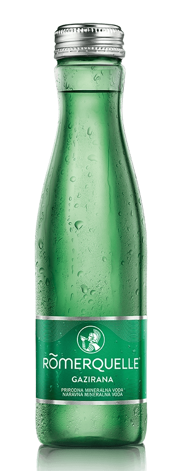 Römerquelle Gazirana Sparkling Water glass bottle