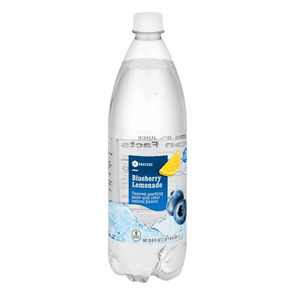 SE Grocers Sparkling Water Blueberry Lemonade plastic bottle