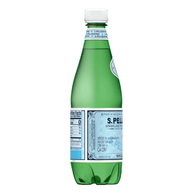 S.Pellegrino Carbonated Natural Mineral Water plastic bottle