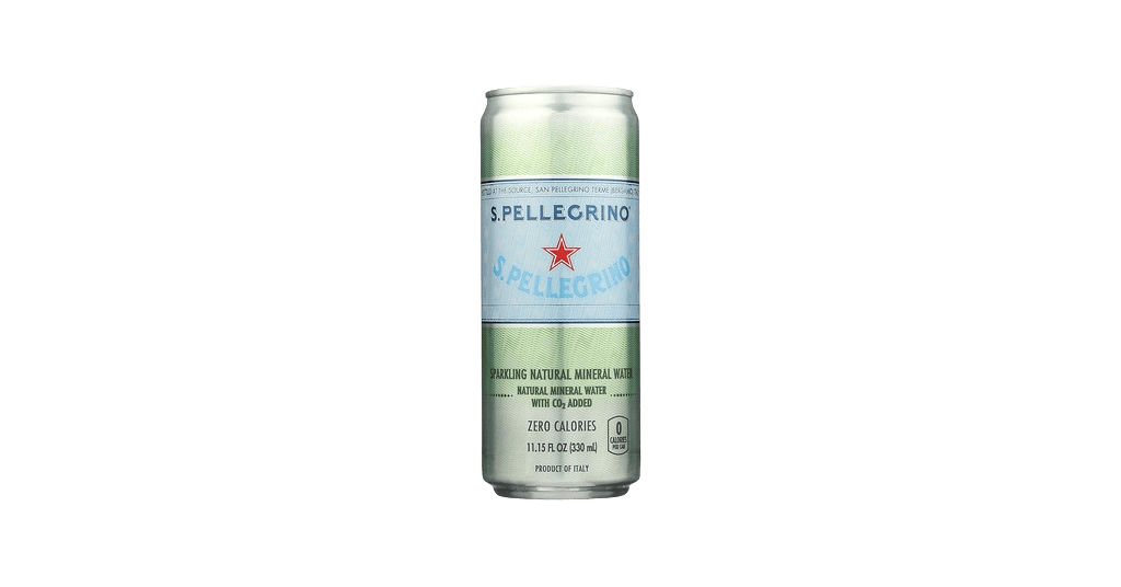 S.Pellegrino Sparkling Natural Mineral Water can