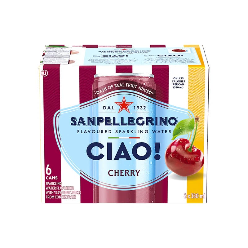 S. Pellegrino San Pellegrino Ciao! Cherry Flavoured Italian Sparkling Water