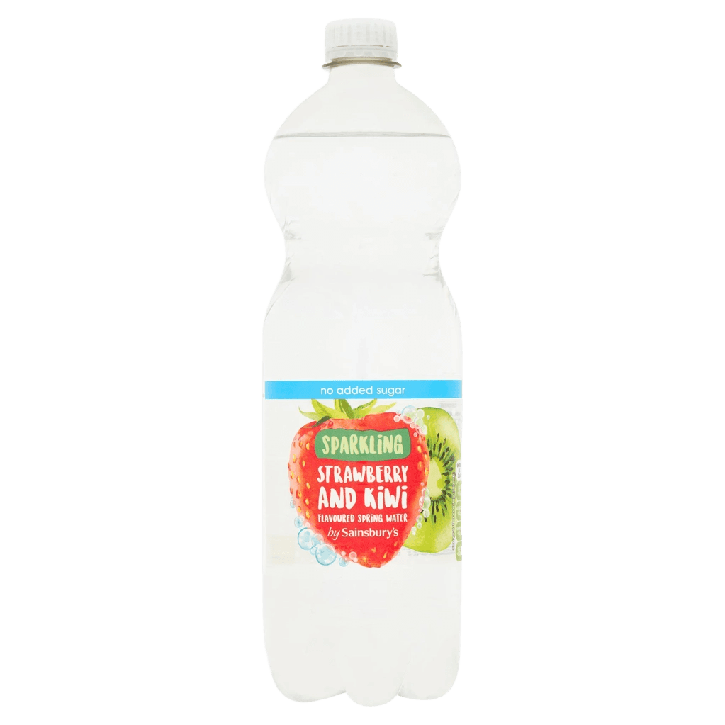 Sainsbury's Sparkling Strawberry and Kiwi flavoured spring water