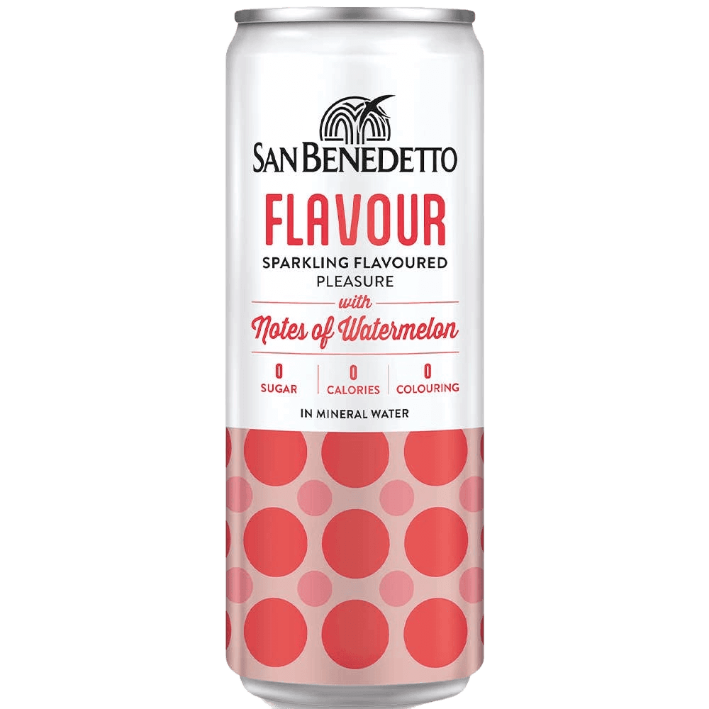 San Benedetto Flavour Sparkling Flavoured Water Watermelon can