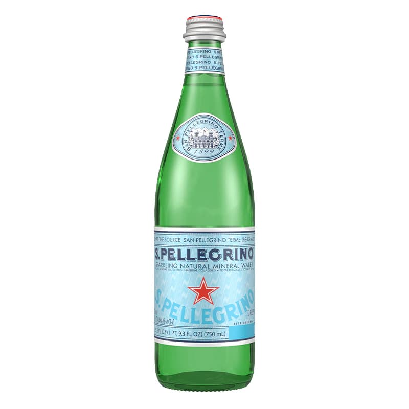 San Celestino Sparkling Mineral Water glass bottle