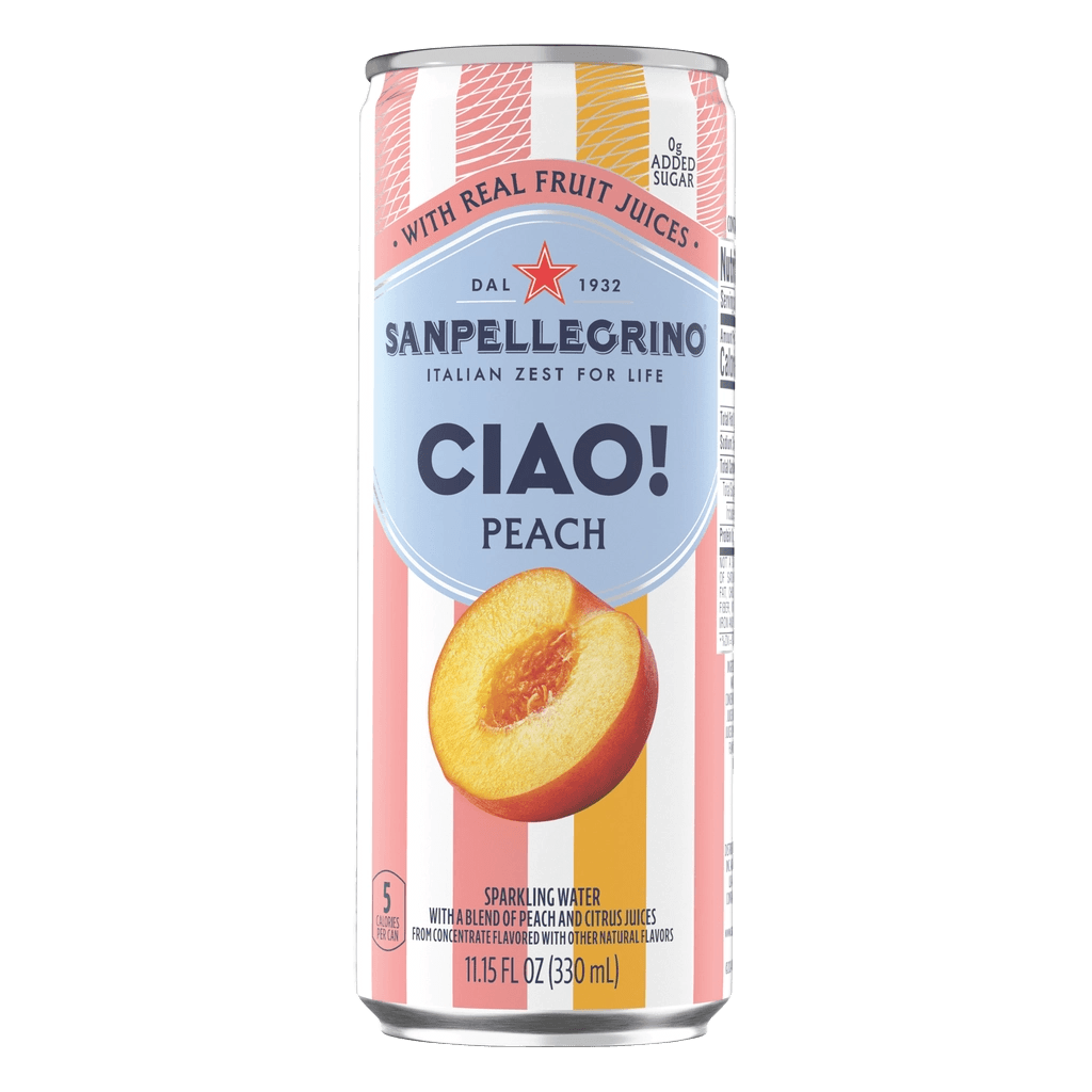 San Pellegrino Ciao Peach Flavored Sparkling Water
