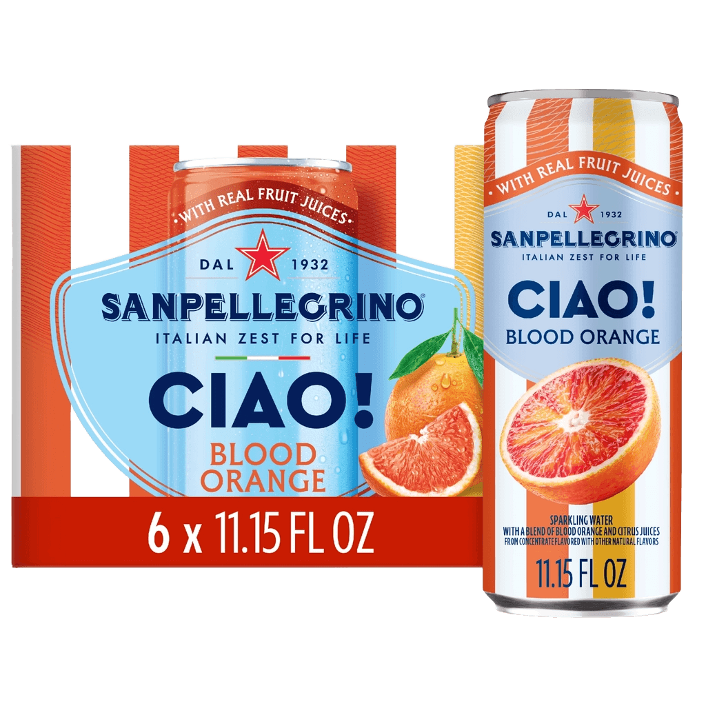 Sanpellegrino CIAO! Blood Orange Flavored Sparkling Water with Real Fruit Juices