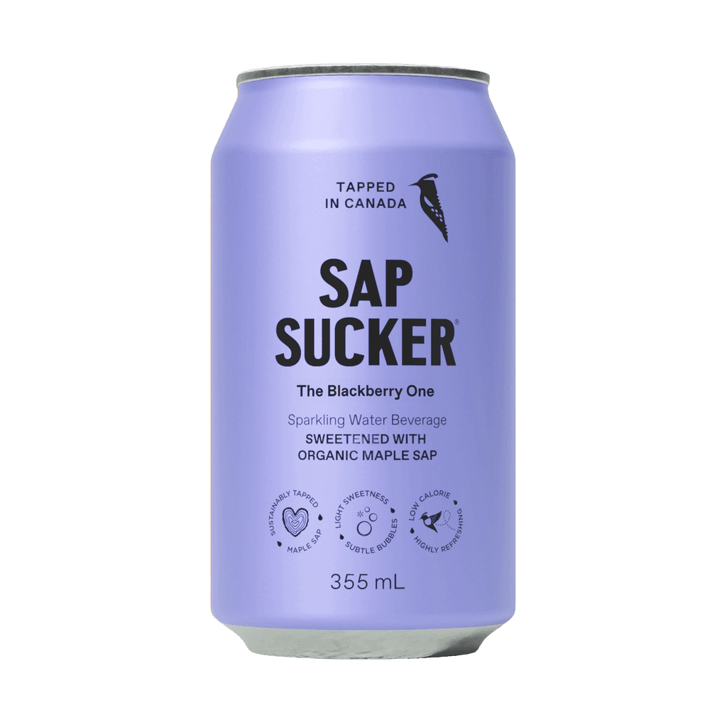 Sapsucker Sparkling Water Sweetened with Organic Maple Sap - The Blackberry One