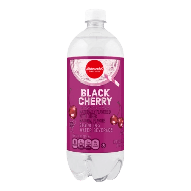 Schnucks Sparkling Water Beverage Black Cherry can