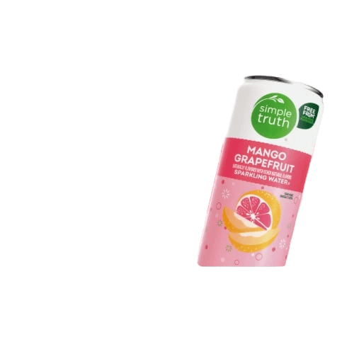 Simple Truth Naturally Flavored Sparkling Seltzer Water Mango Grapefruit