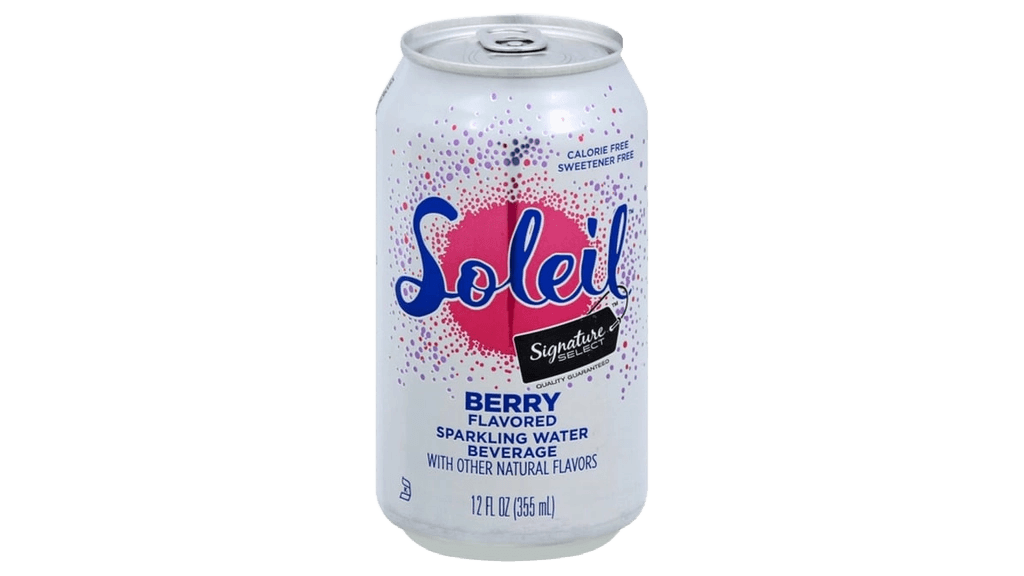 Soleil Sparkling Water Berry can