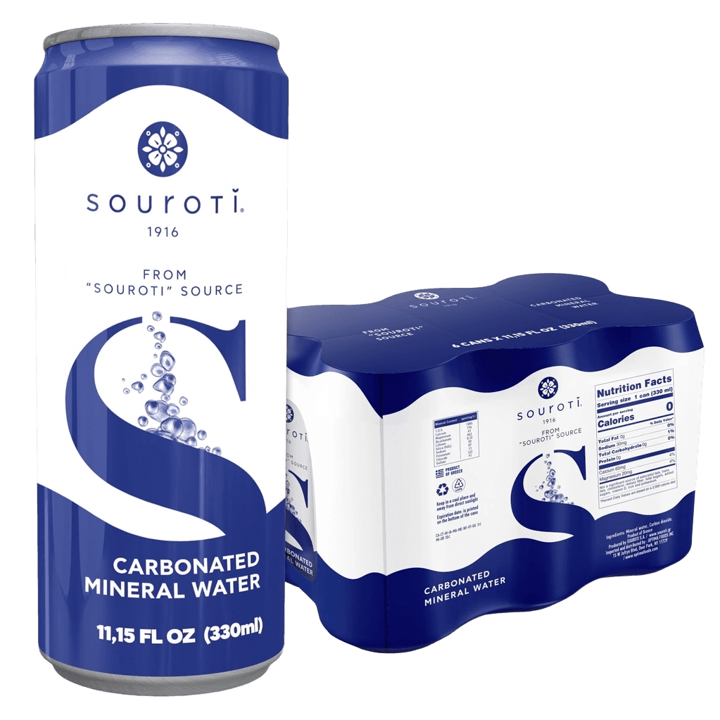 Souroti Carbonated Mineral Water can