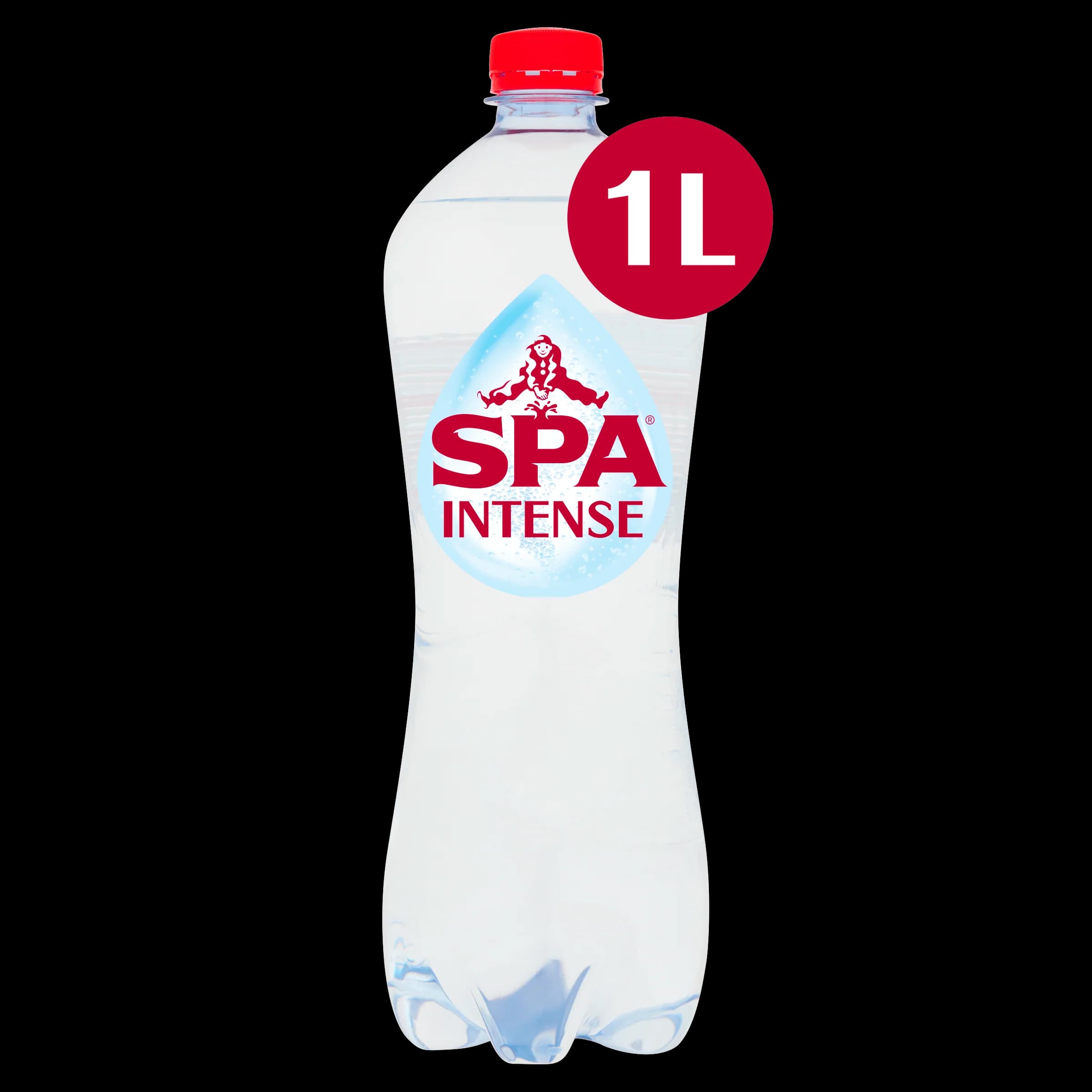 Spa Intense Sparkling Mineral Water plastic bottle