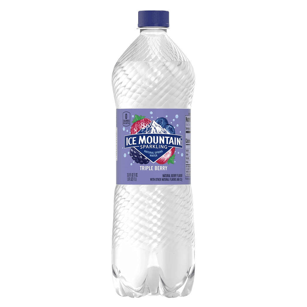 Sparkling mountain spring water triple berry