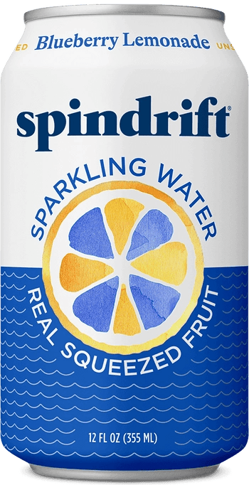 Spindrift Sparkling Water Blueberry Lemonade can