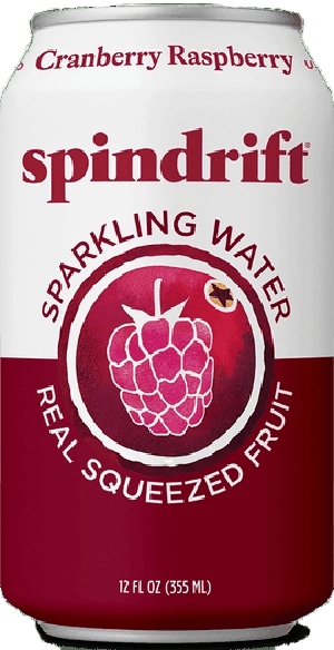 Spindrift Sparkling Water Cranberry Raspberry can