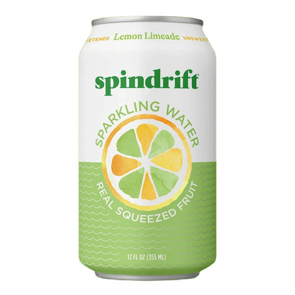 Spindrift Unsweetened Lemonade Sparkling Water Lemon Limeade