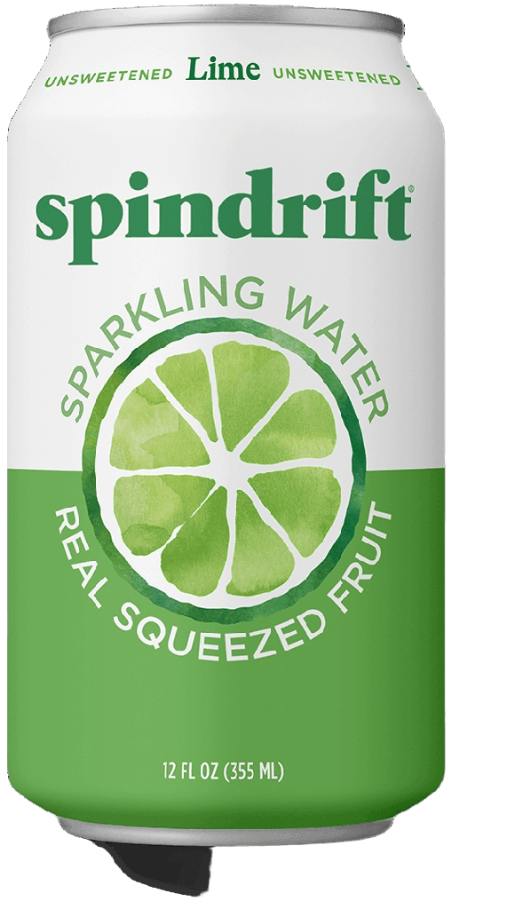 Spindrift Unsweetened lime sparkling water