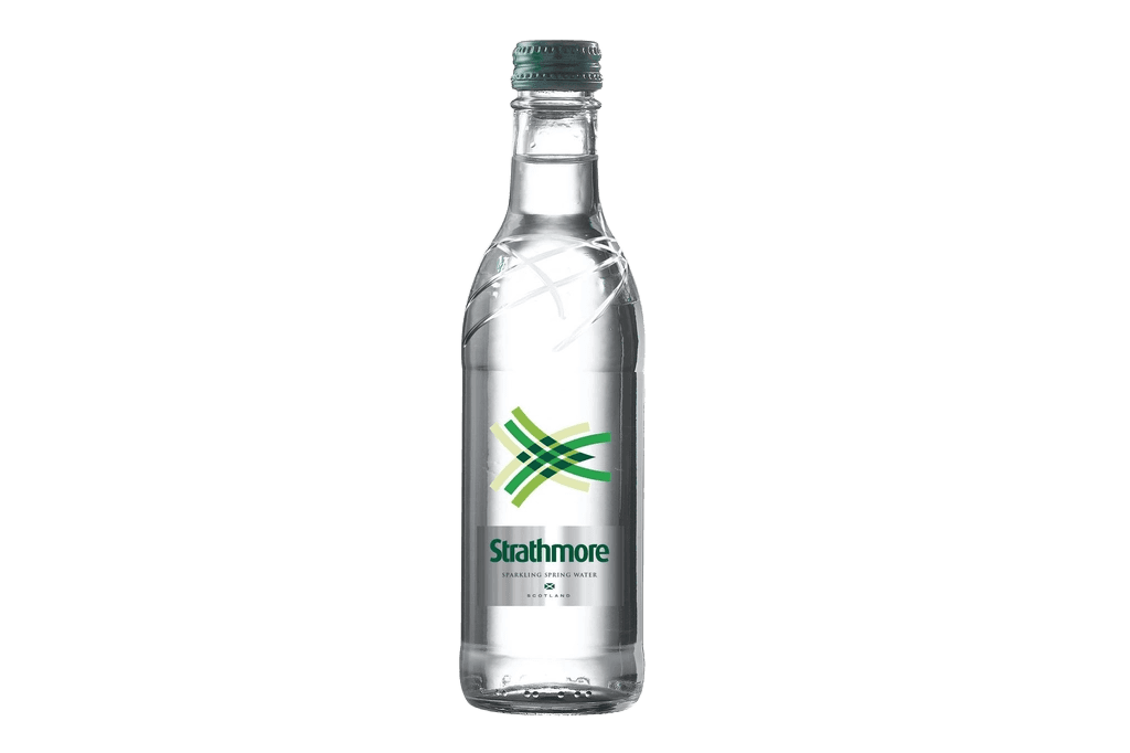 Strathmore Sparkling Spring Water glass bottle