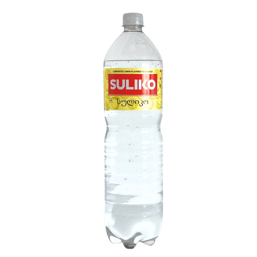 Suliko Carbonated Lemon-Flavored Table Water plastic bottle