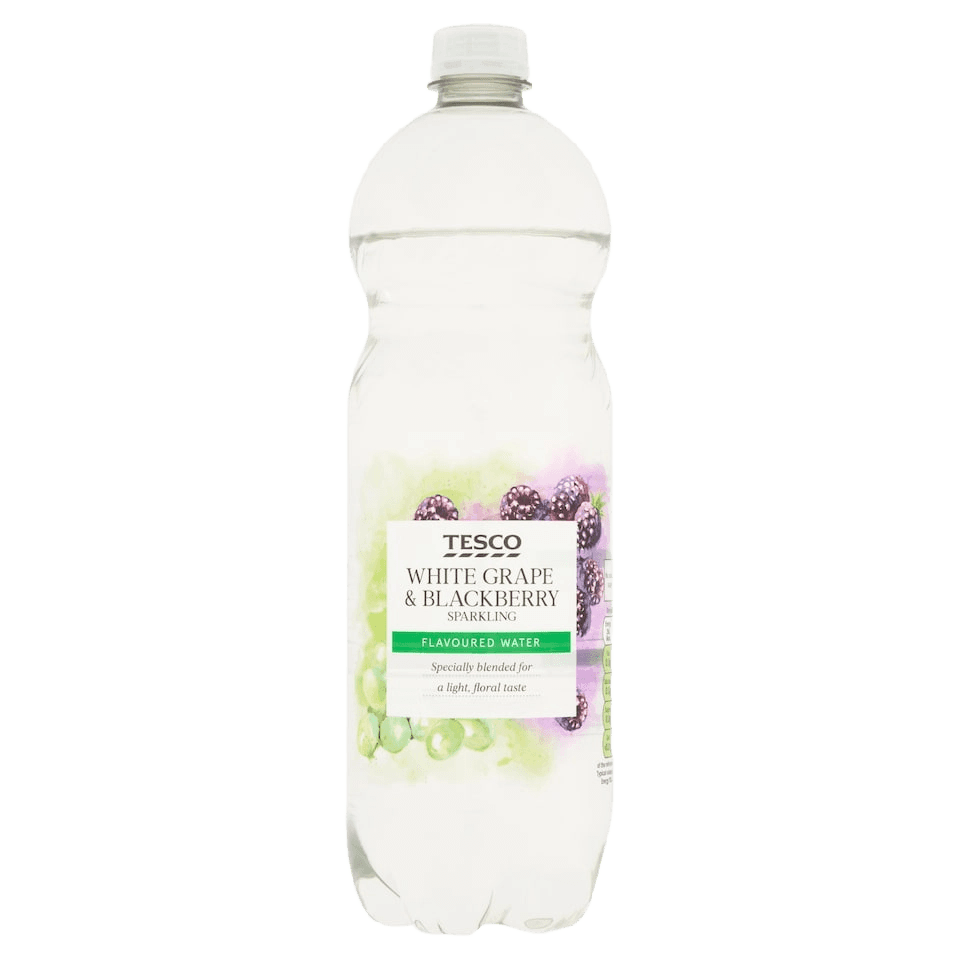 Tesco Sparkling Water White Grape & Blackberry