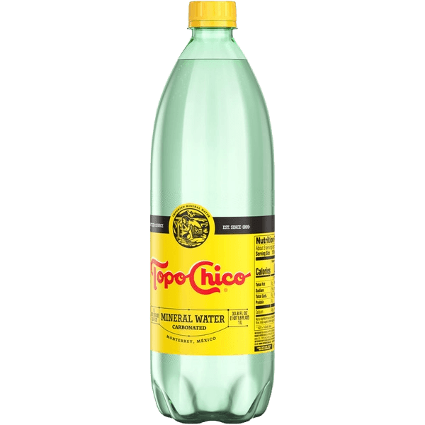 Topo Chico Agua Mineral Natural Carbonatada plastic bottle