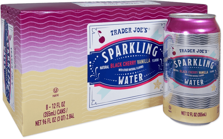 Trader Joe's Sparkling Natural Black Cherry Vanilla Water