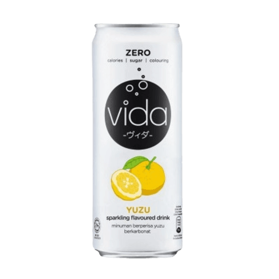 Vida Zero Sparkling Flavoured Drink Yuzu can