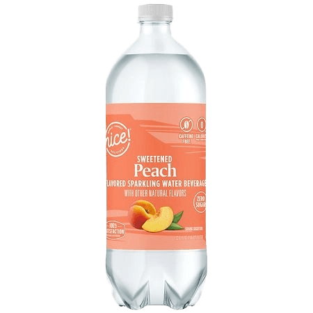 Walgreens Co. Nice Peach Flavored sparkling water