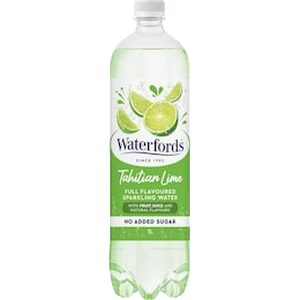 Waterfords Sparkling Water Lemon Lime Bitters plastic bottle